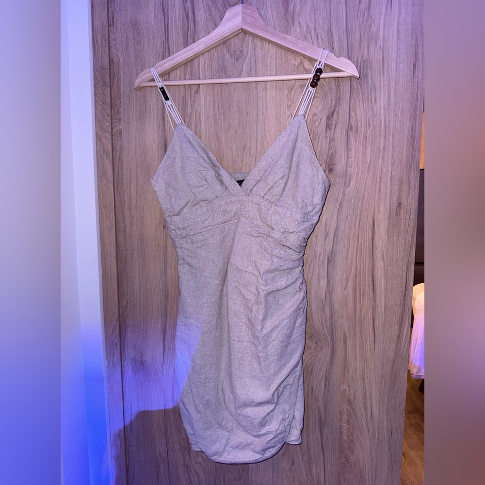 🔚 Zara Beige Textured Fabric